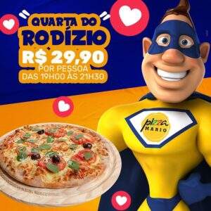 Rodízio de Pizzas - Pizza Mario